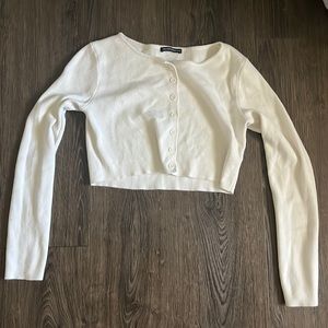 Off White Long Sleeve Button Up